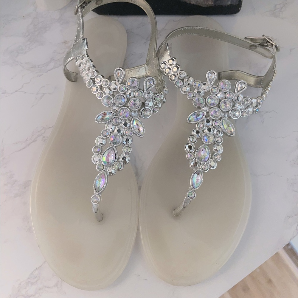 Silver w/ Rhinestone Women’s Sandals
